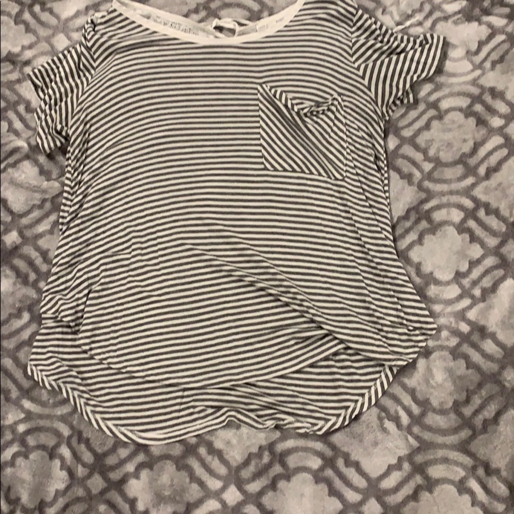 Grey and white COCO + jaimeson shirt